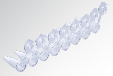 8 well strips with caps